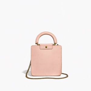 madewell pink irvine square purse w/tag